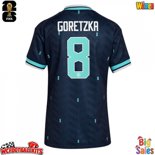 Germany Leon Goretzka #8 Replica Away Stadium Shirt for Women World Cup 2026 Short Sleeve